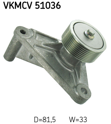 Deflection/Guide Pulley, V-ribbed belt - VKMCV 51036 SKF